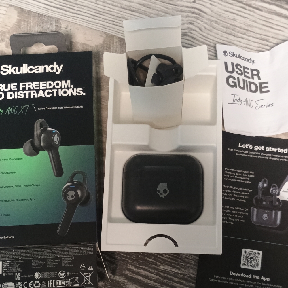 Skullcandy Indy ANC XT Wireless Earbuds - Black